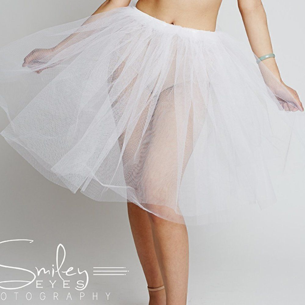 White Tutu - Tulle Skirt  